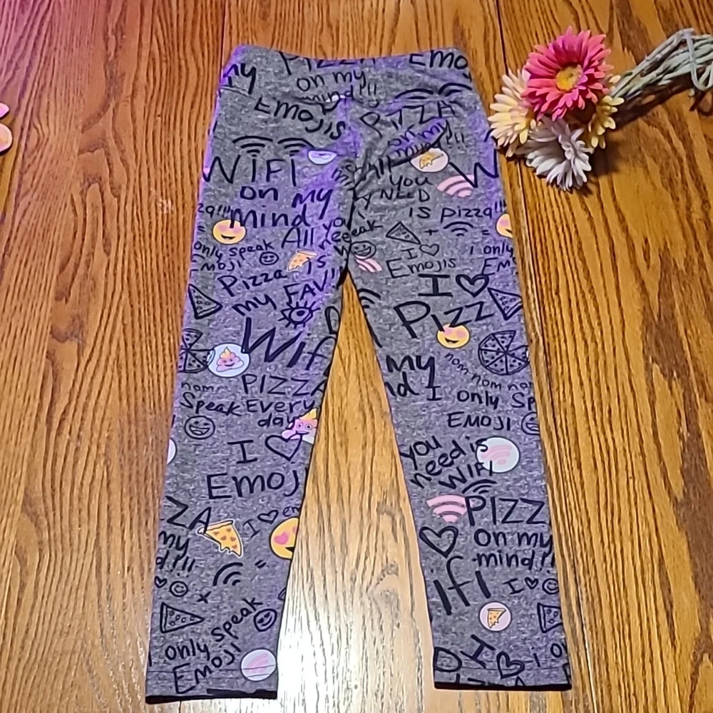 Justice Emoji Pizza Leggings / Pants